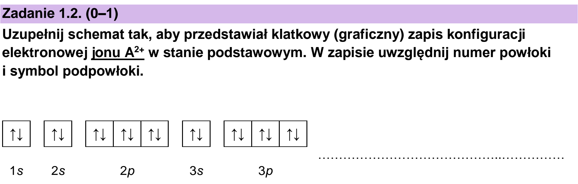 Matura dodatkowa, czerwiec 2026, zadanie 1.2