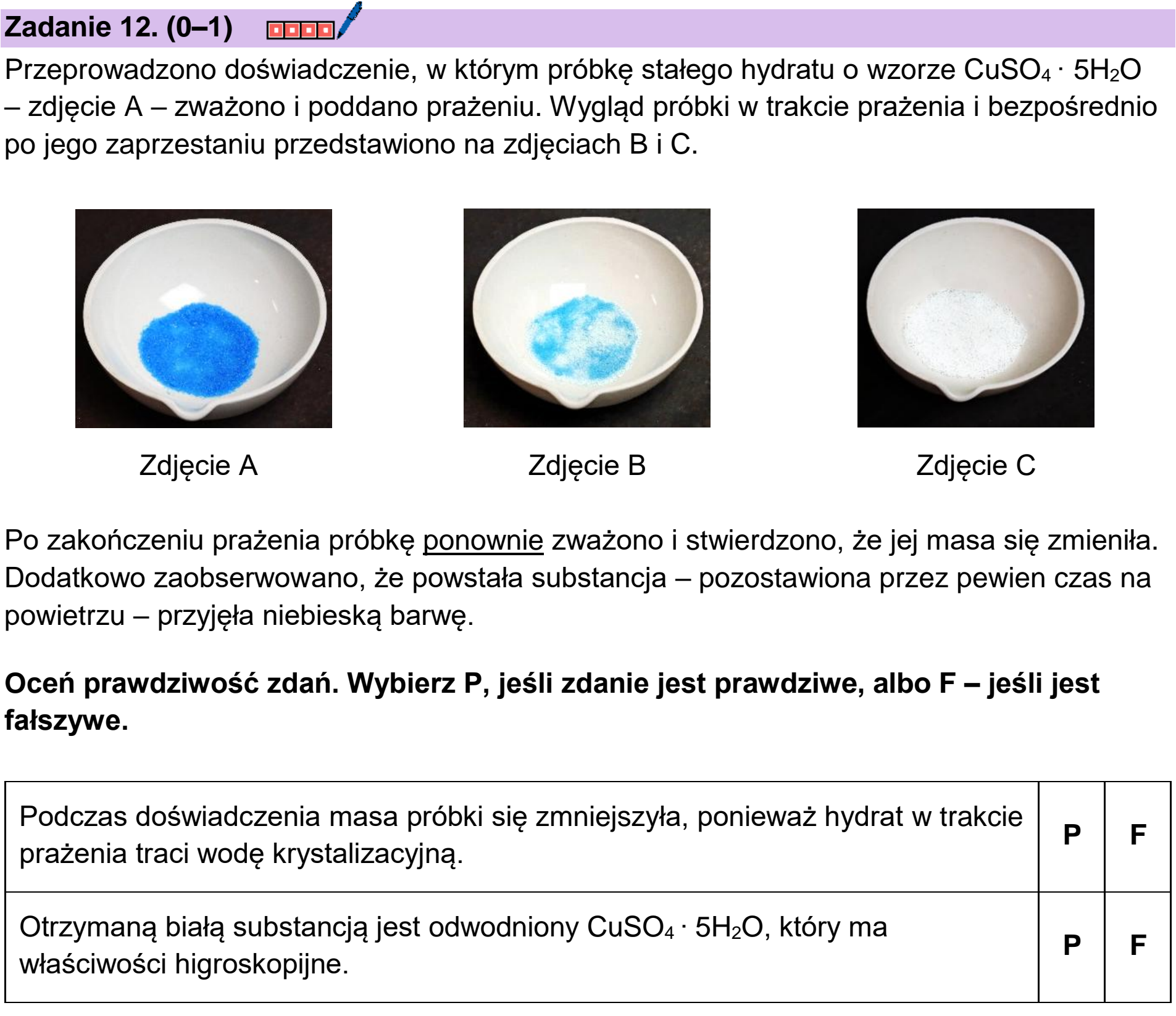 Matura dodatkowa, czerwiec 2026, zadanie 12, fragment 1