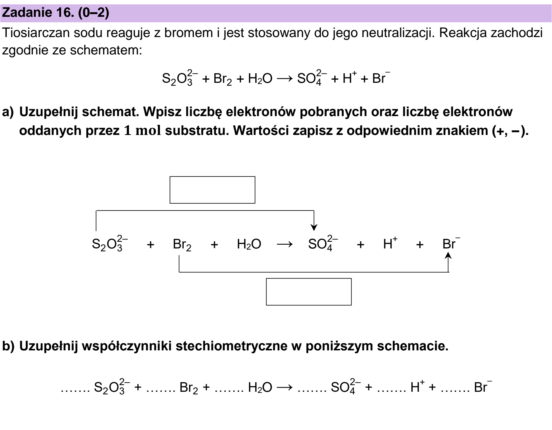 Matura dodatkowa, czerwiec 2026, zadanie 16