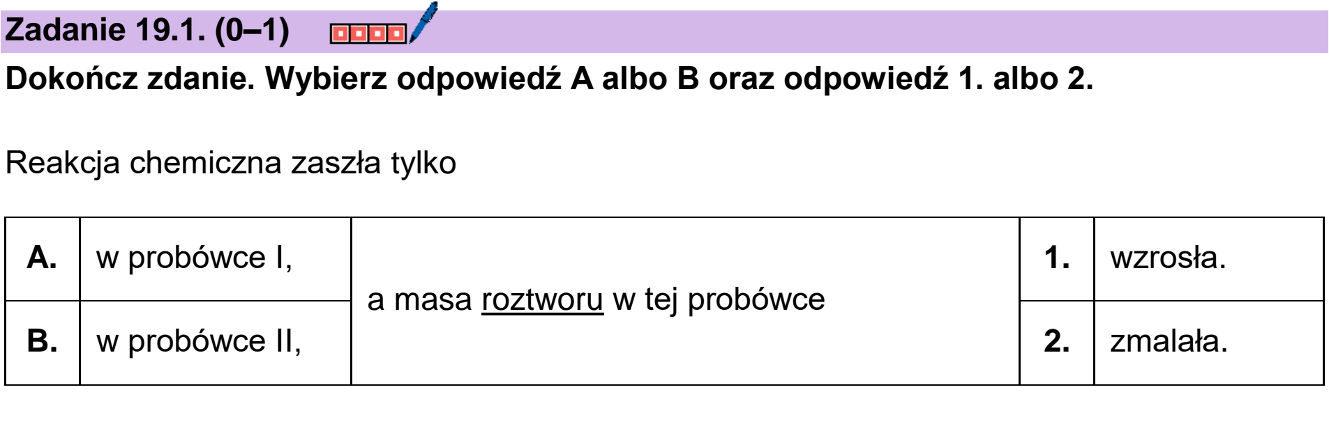 Matura dodatkowa, czerwiec 2026, zadanie 19.1