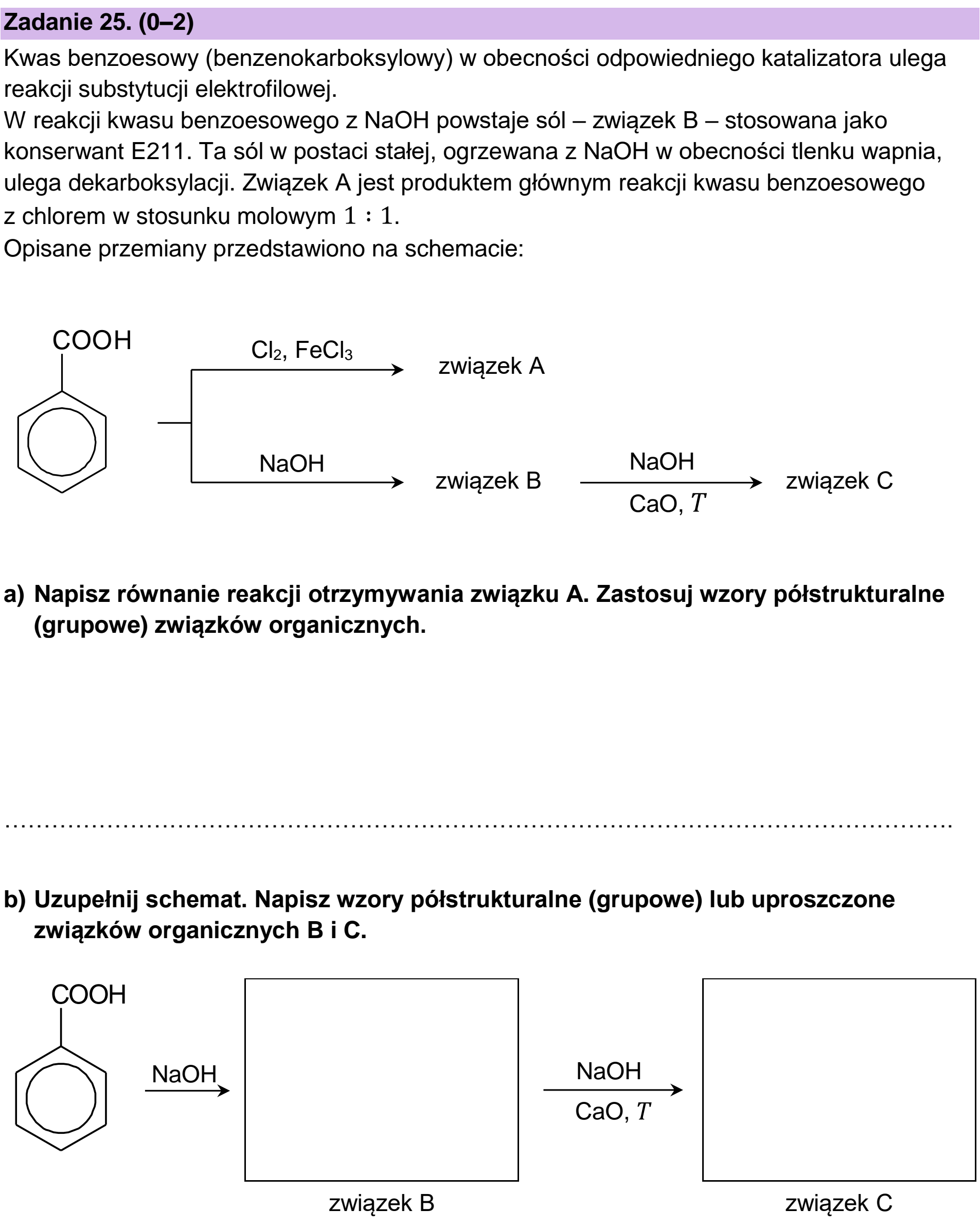 Matura dodatkowa, czerwiec 2026, zadanie 25