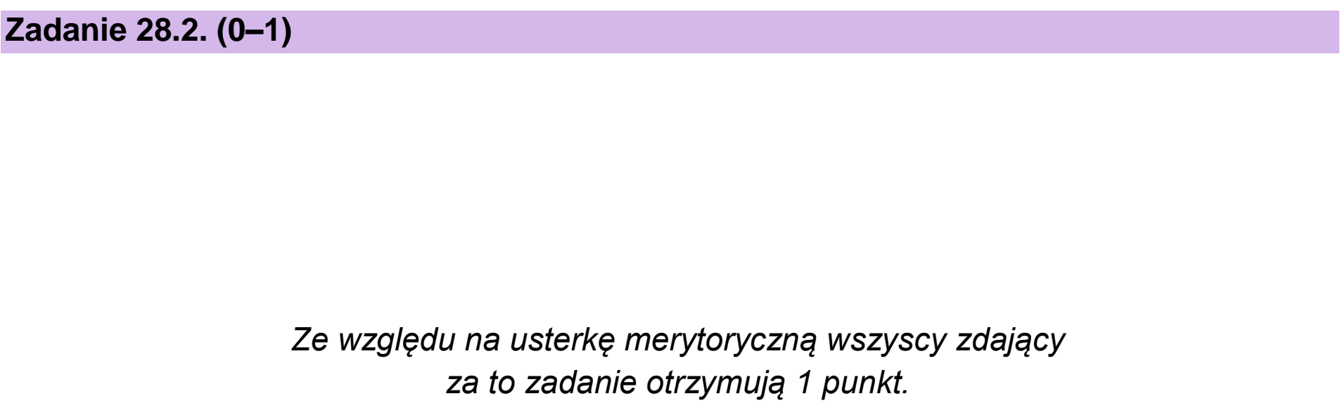 Matura dodatkowa, czerwiec 2026, zadanie 28.2