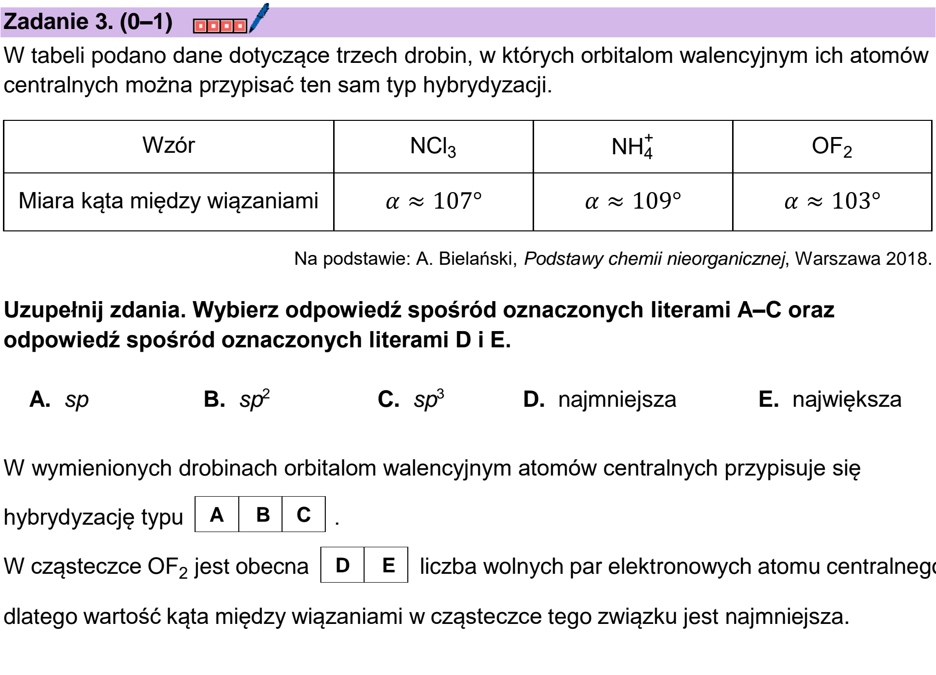 Matura dodatkowa, czerwiec 2026, zadanie 3