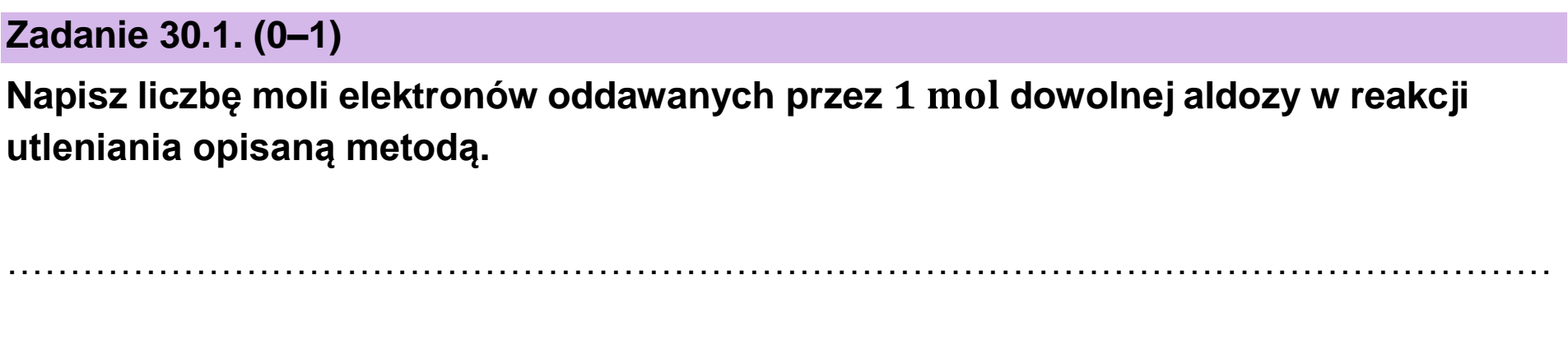 Matura dodatkowa, czerwiec 2026, zadanie 30.1