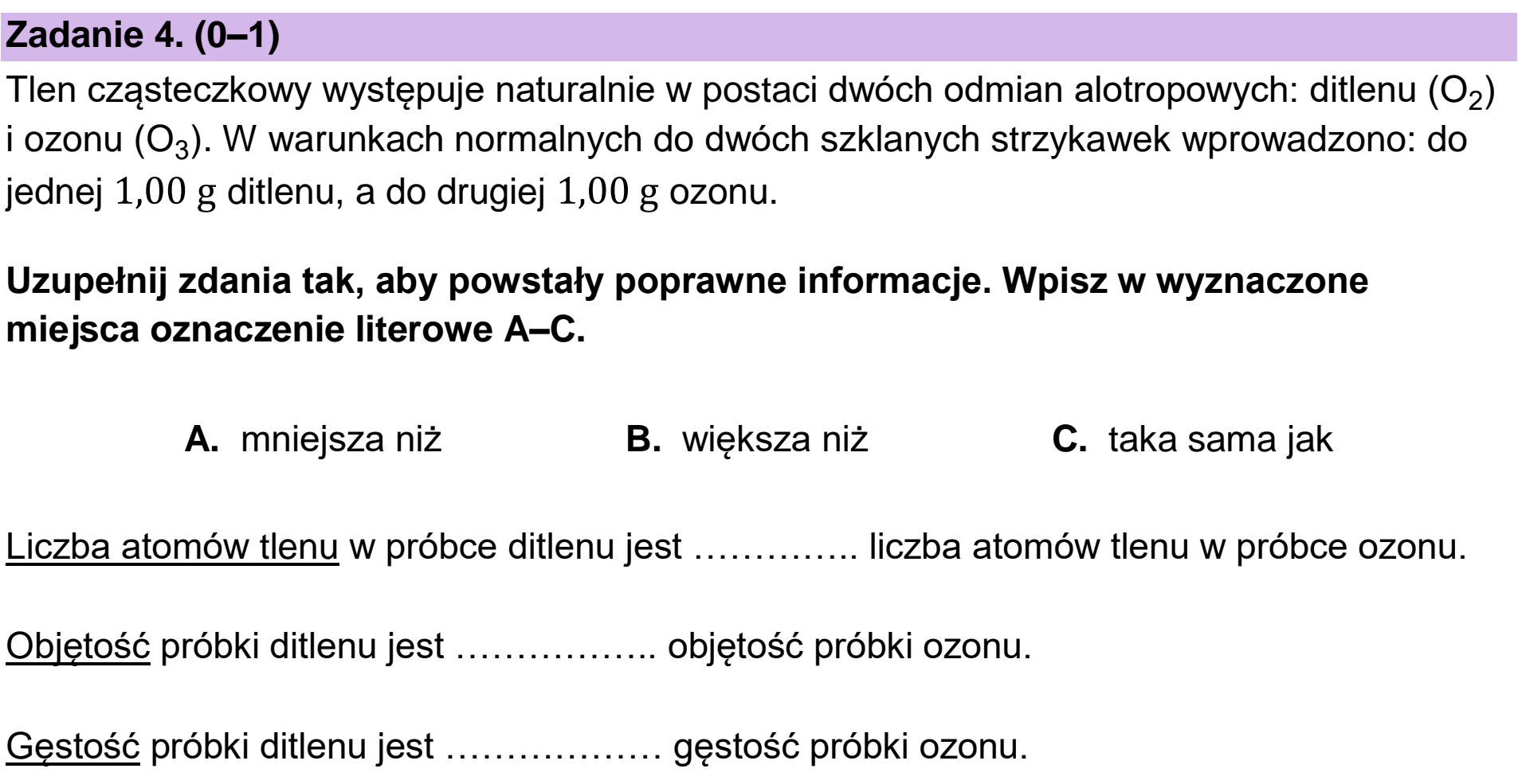 Matura dodatkowa, czerwiec 2026, zadanie 4