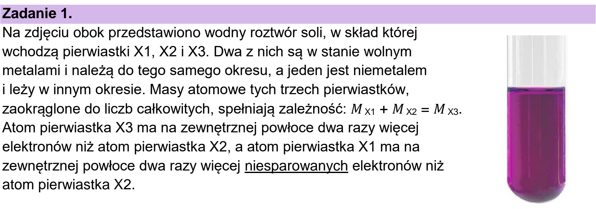 Matura próbna, grudzien 2022, wstęp zadania 1