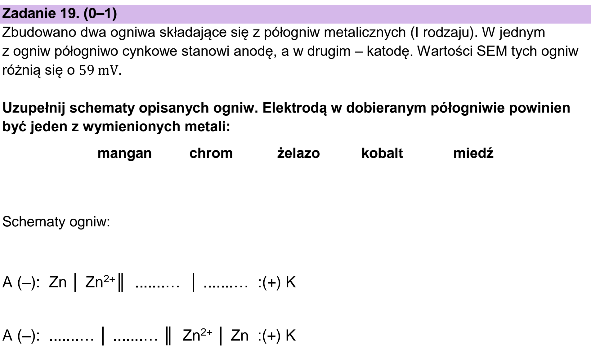 Matura próbna, grudzien 2022, podgląd zadania 19