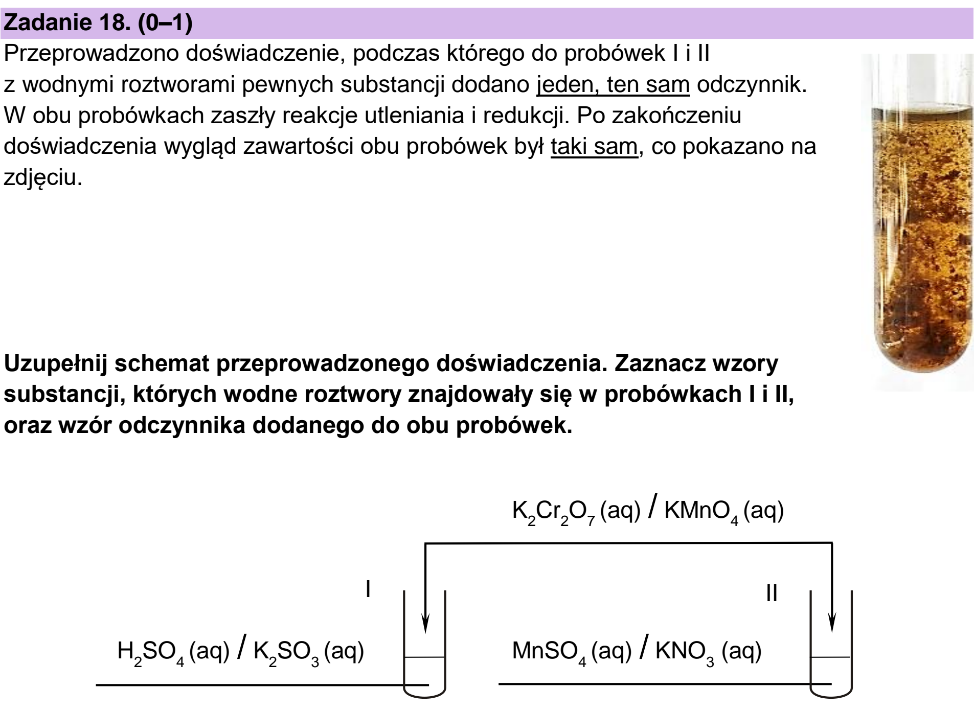 Matura, maj 2023, podgląd zadania 18