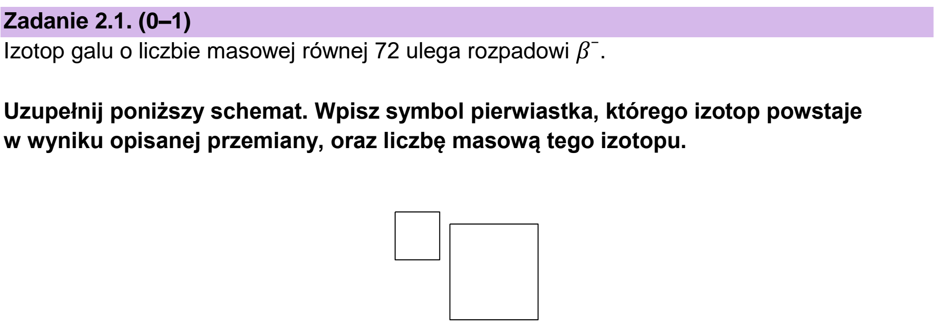 Matura, maj 2024, zadanie 2.1