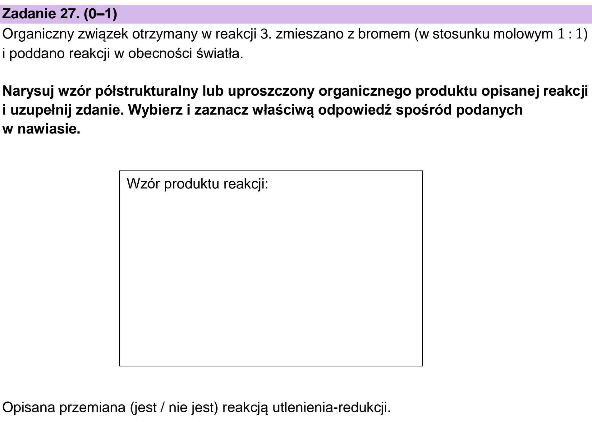 Matura, maj 2024, zadanie 27