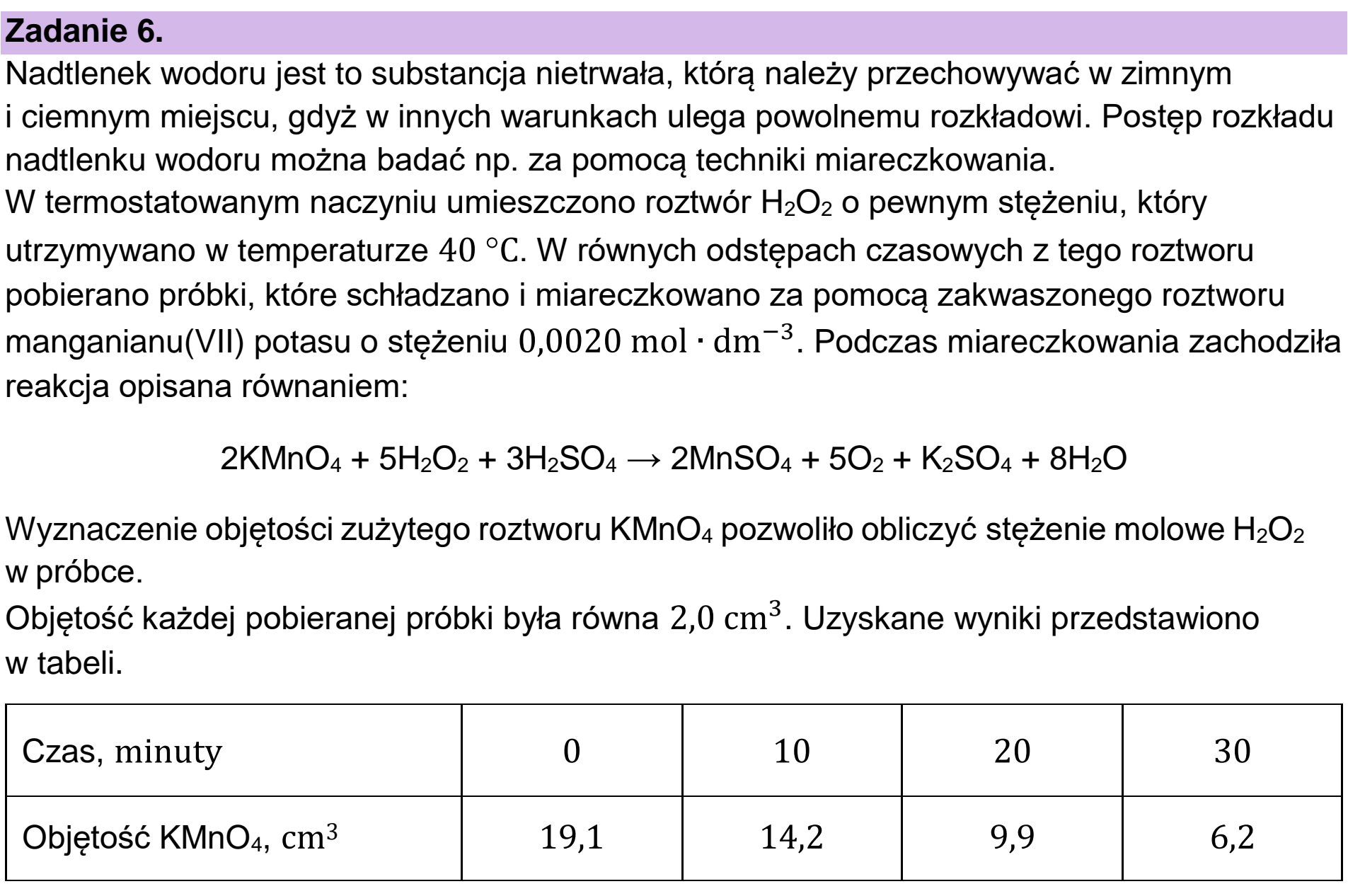 Matura, maj 2024, wstęp zadania 6