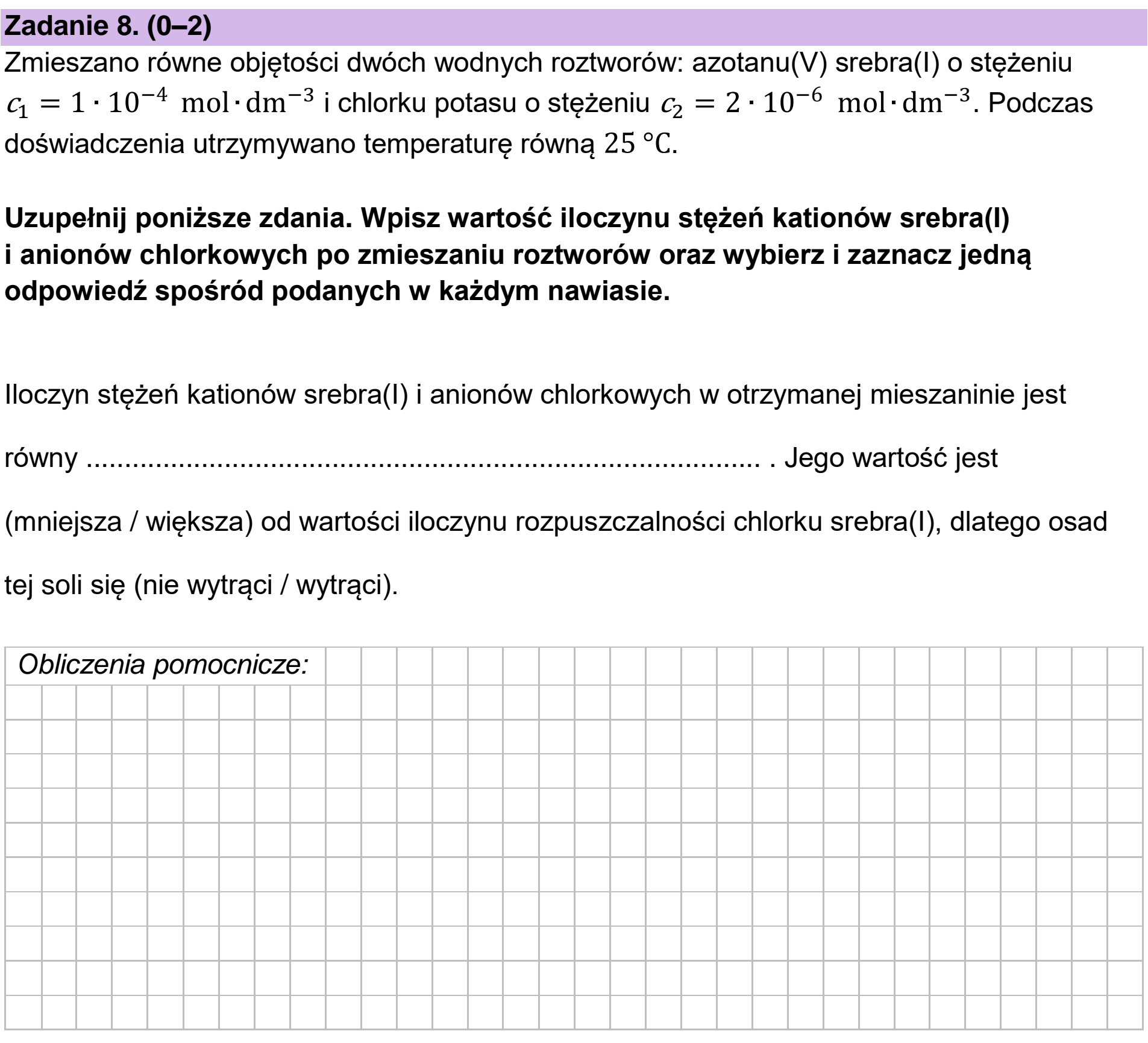 Matura, maj 2024, podgląd zadania 8