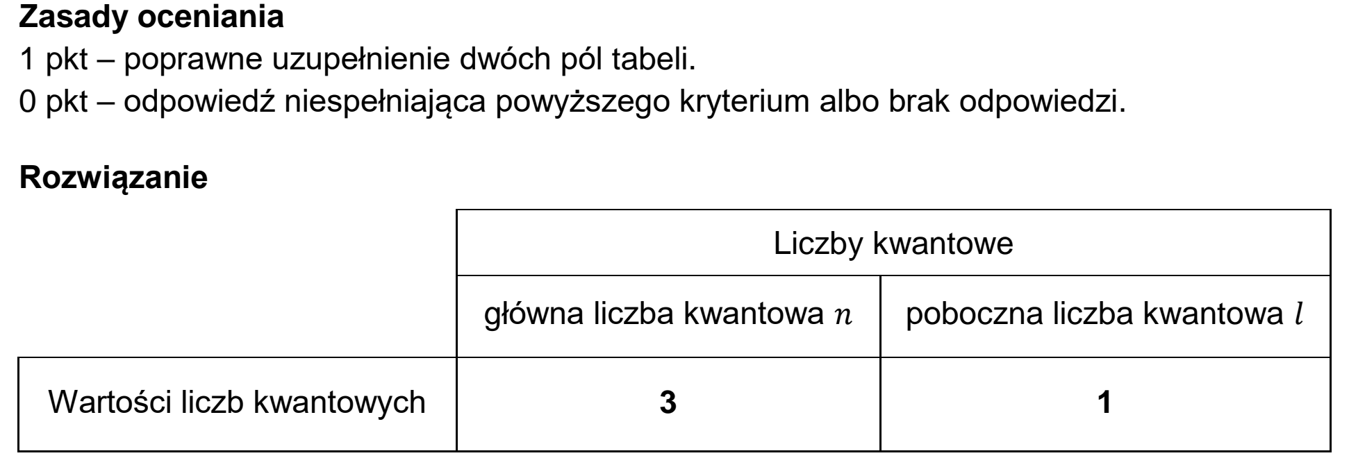 Matura, maj 2025, odpowiedź do zadania 1.2