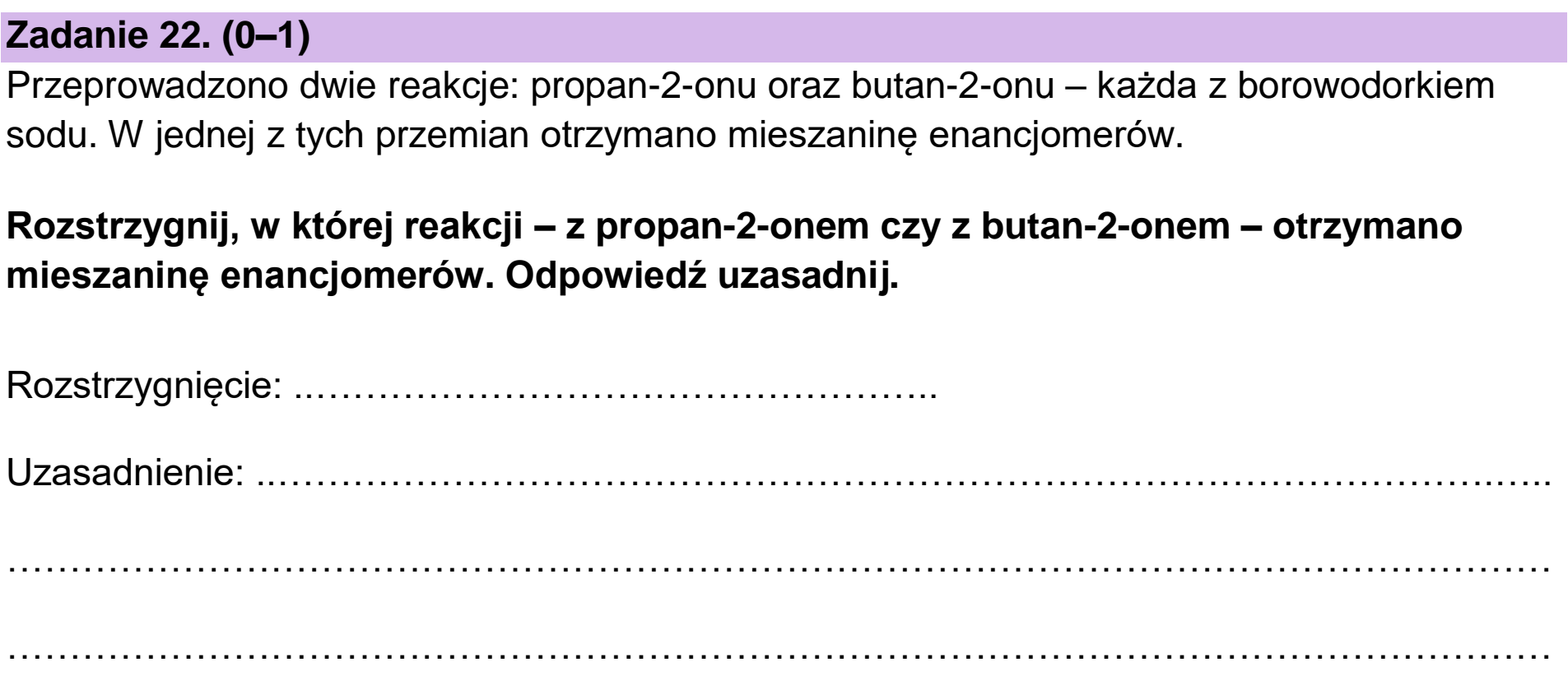 Matura, maj 2025, podgląd zadania 22