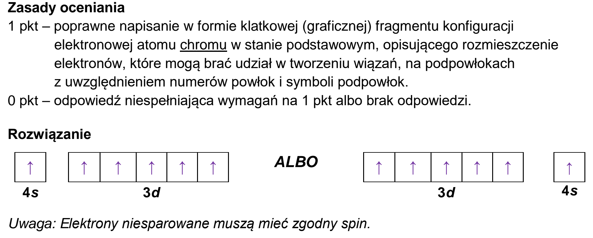 Matura, maj 2026, odpowiedź do zadania 1.2