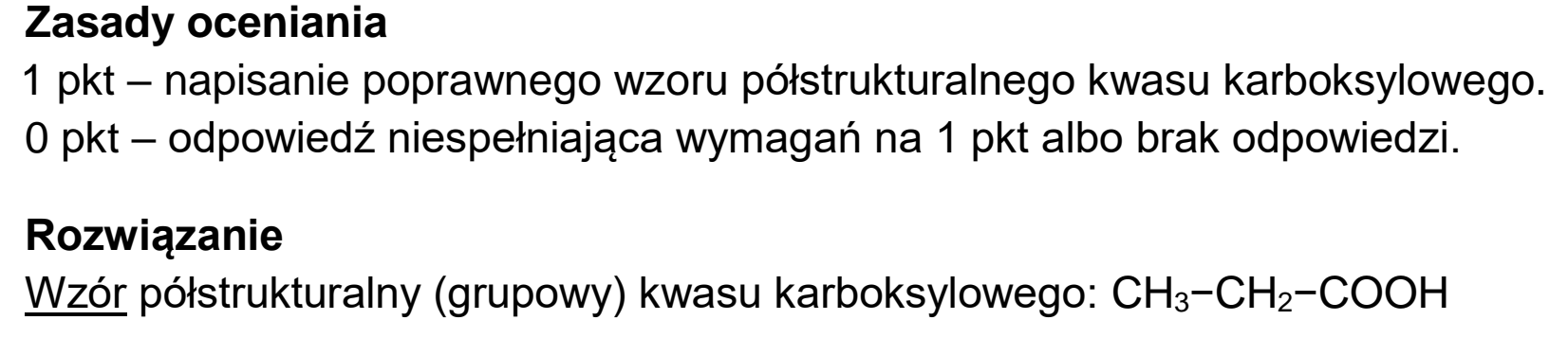 Matura, maj 2026, odpowiedź do zadania 18.1