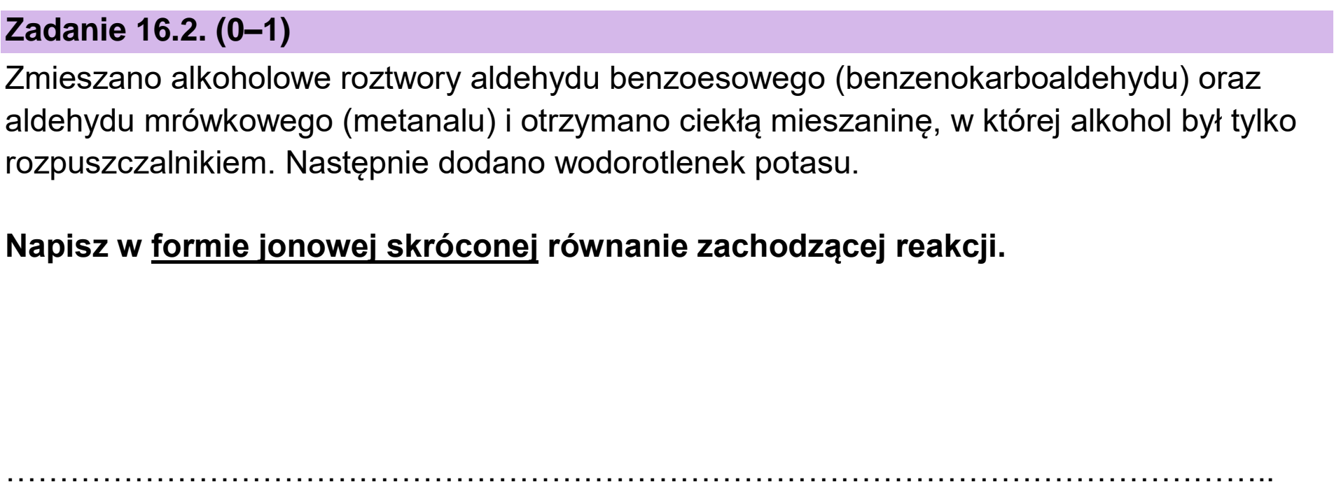 Matura, maj 2026, zadanie 16.2