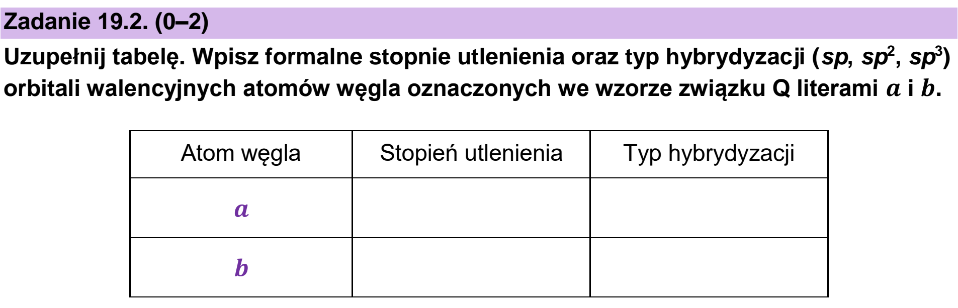 Matura, maj 2026, zadanie 19.2