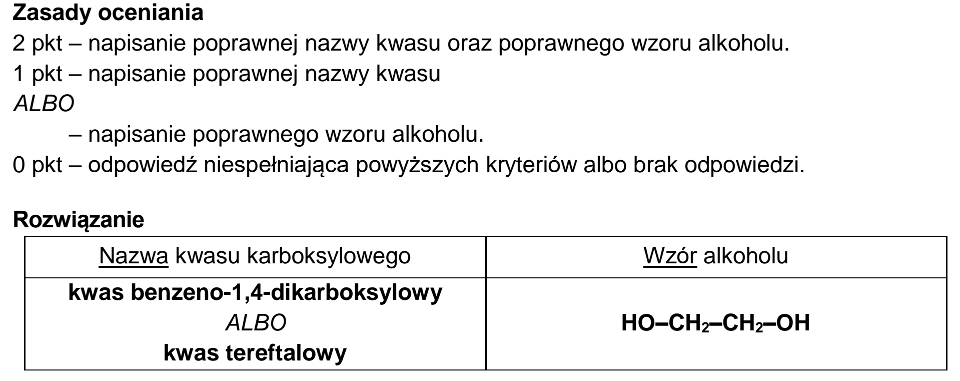 Matura próbna, styczen 2026, odpowiedź do zadania 27