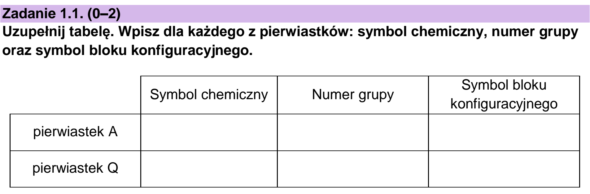 Matura próbna, styczen 2026, zadanie 1.1