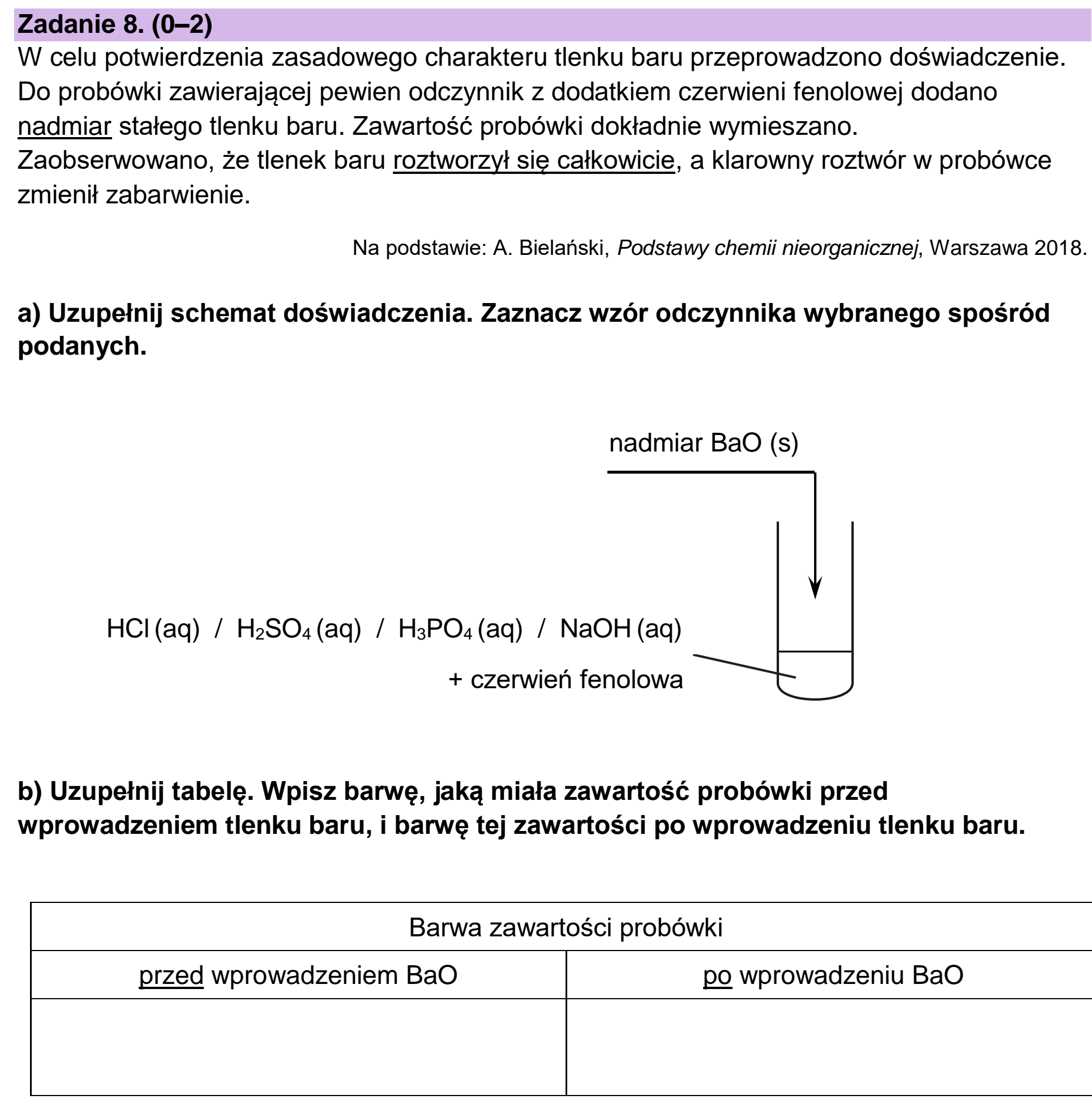 Matura próbna, styczen 2026, podgląd zadania 8