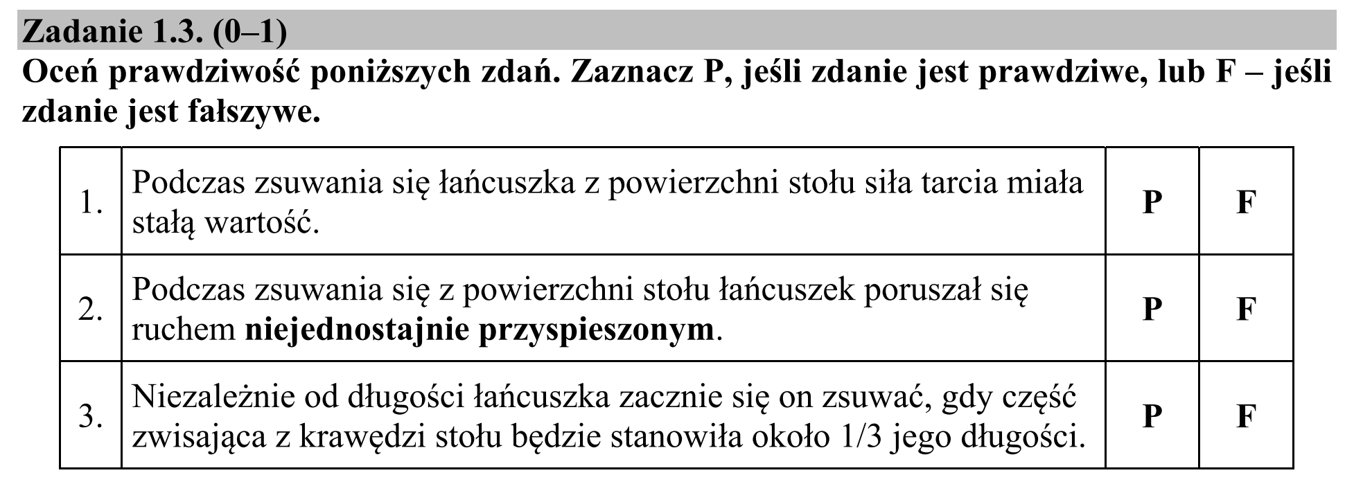 Matura dodatkowa, czerwiec 2015, zadanie 1.3