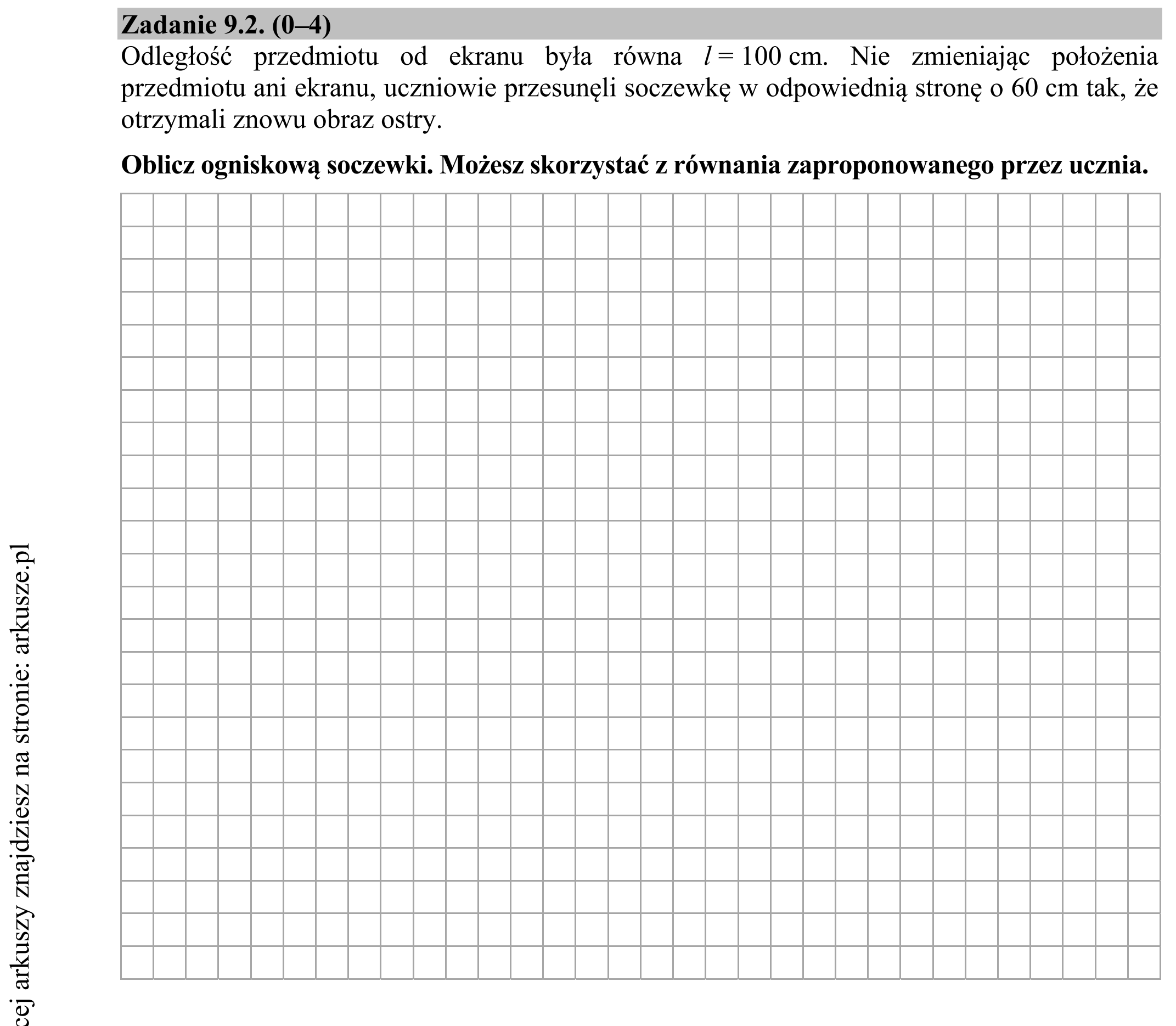 Matura dodatkowa, czerwiec 2015, zadanie 9.2