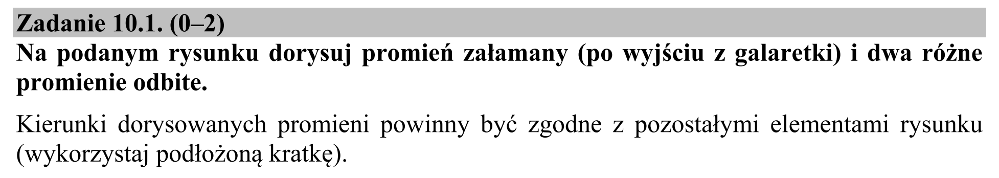 Matura dodatkowa, czerwiec 2016, zadanie 10.1