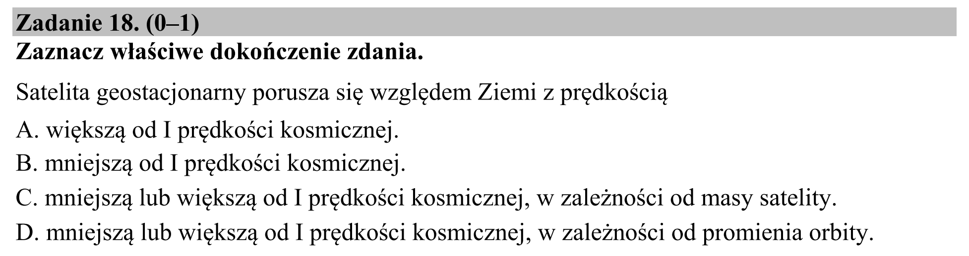 Matura dodatkowa, czerwiec 2016, zadanie 18