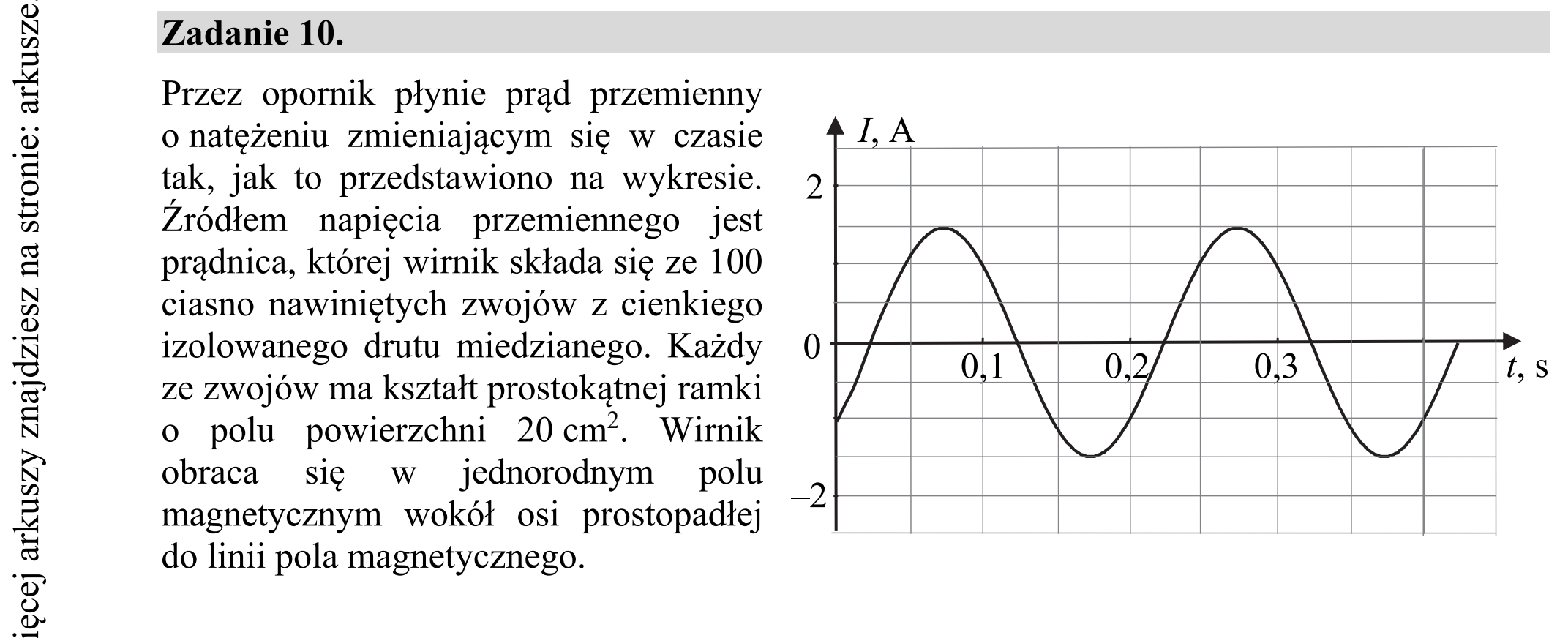 Matura dodatkowa, czerwiec 2017, wstęp zadania 10