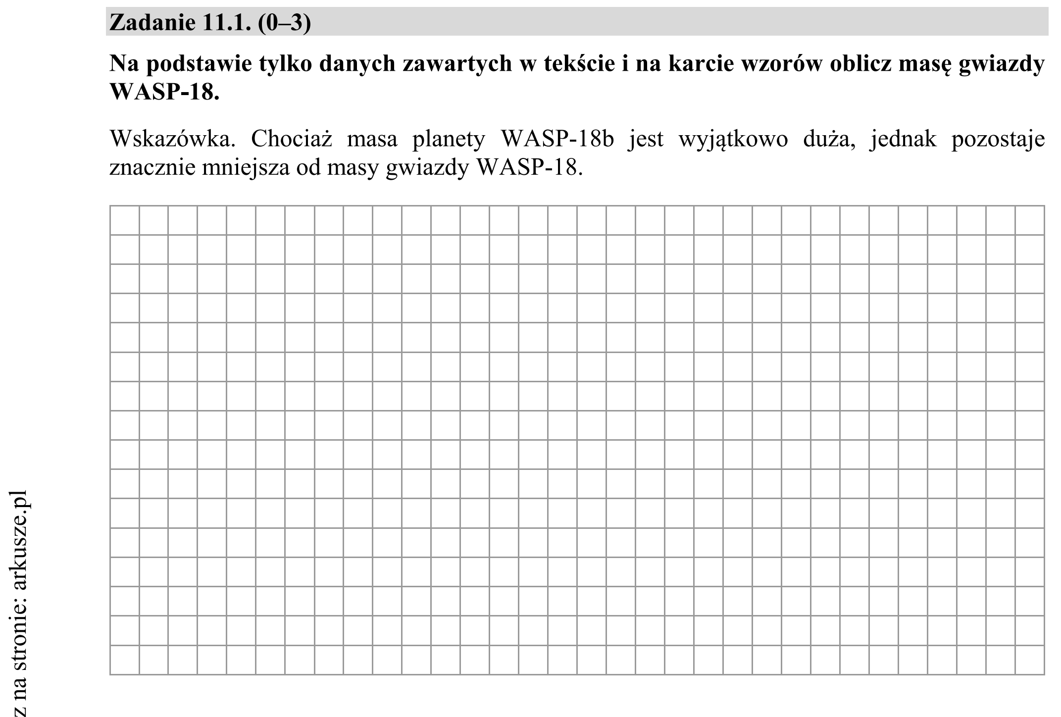 Matura dodatkowa, czerwiec 2017, zadanie 11.1