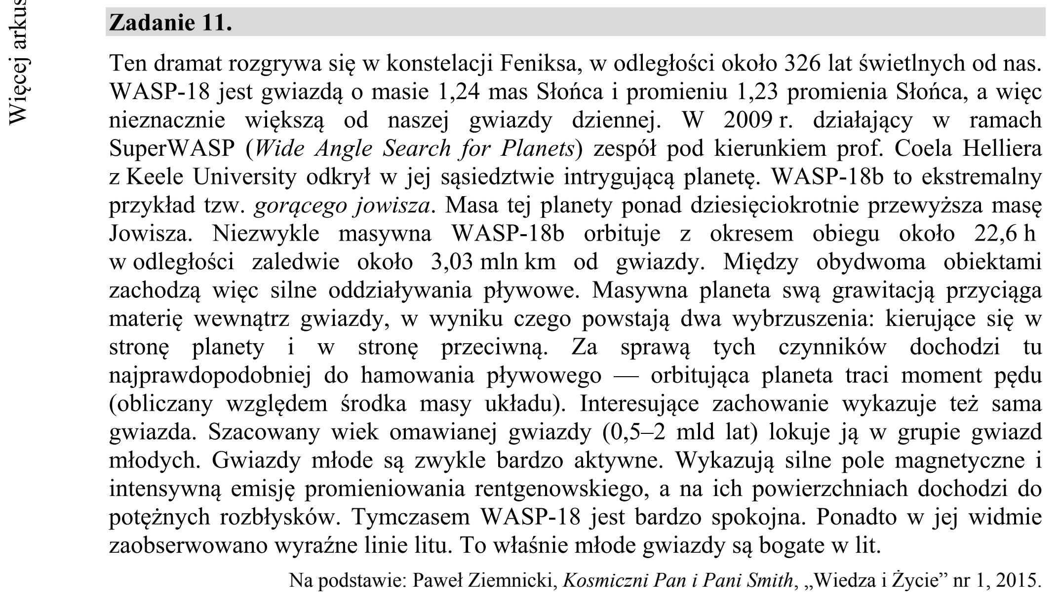 Matura dodatkowa, czerwiec 2017, wstęp zadania 11