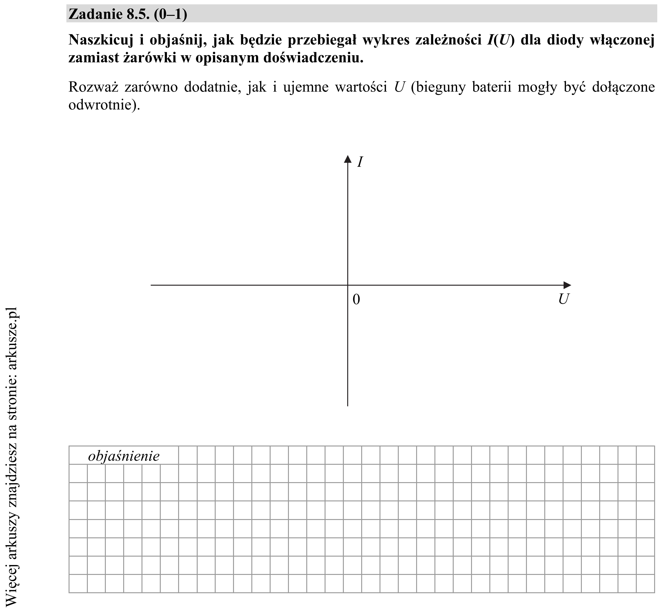 Matura dodatkowa, czerwiec 2017, zadanie 8.5