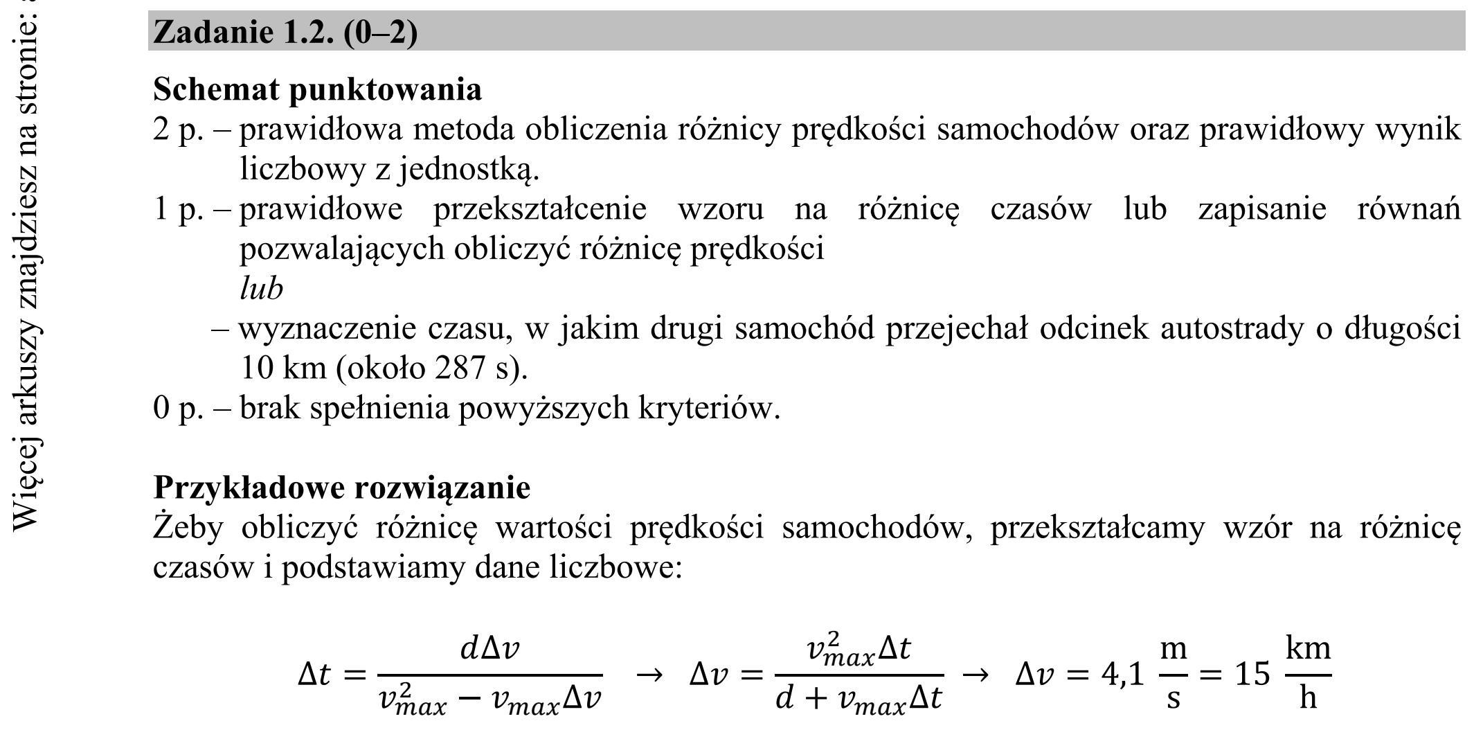Matura dodatkowa, czerwiec 2018, odpowiedź do zadania 1.2