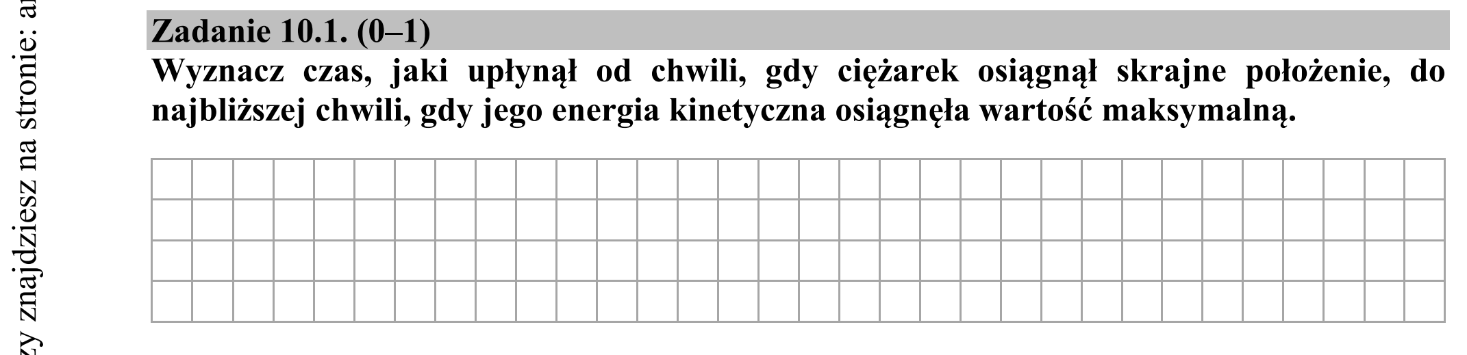 Matura dodatkowa, czerwiec 2018, zadanie 10.1