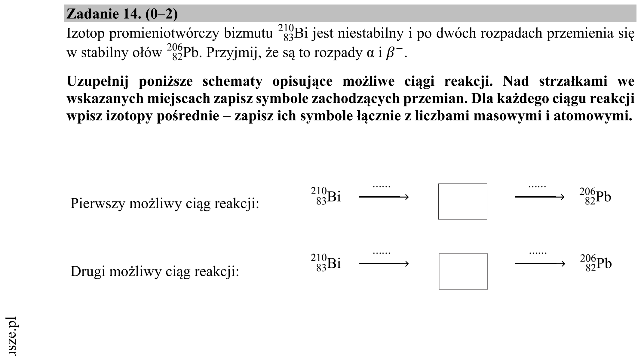 Matura dodatkowa, czerwiec 2018, zadanie 14