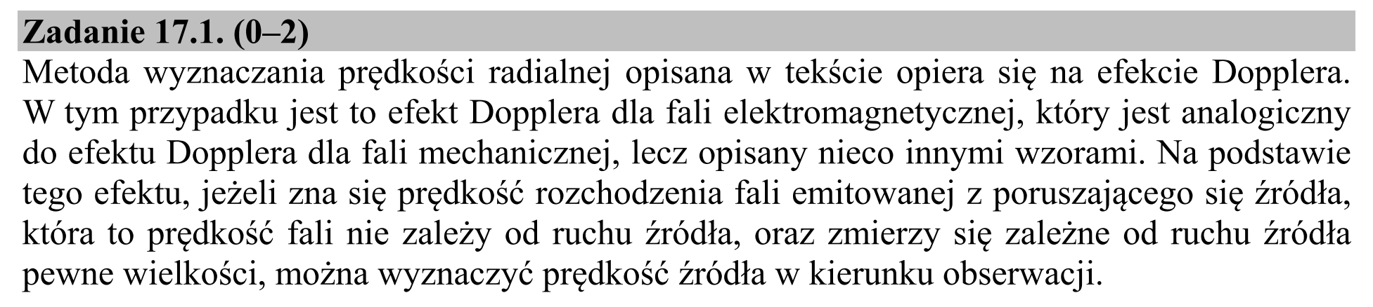 Matura dodatkowa, czerwiec 2018, zadanie 17.1, fragment 1