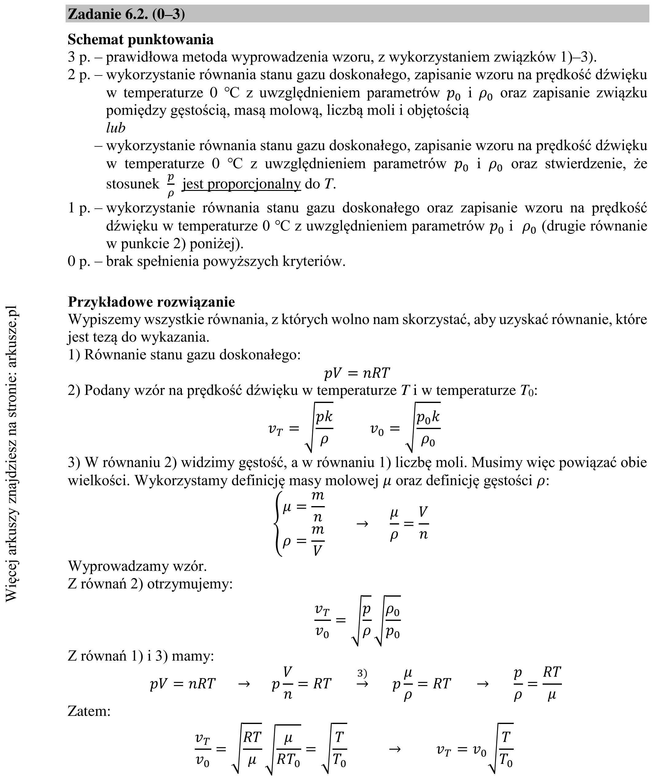 Matura dodatkowa, czerwiec 2019, odpowiedź do zadania 6.2