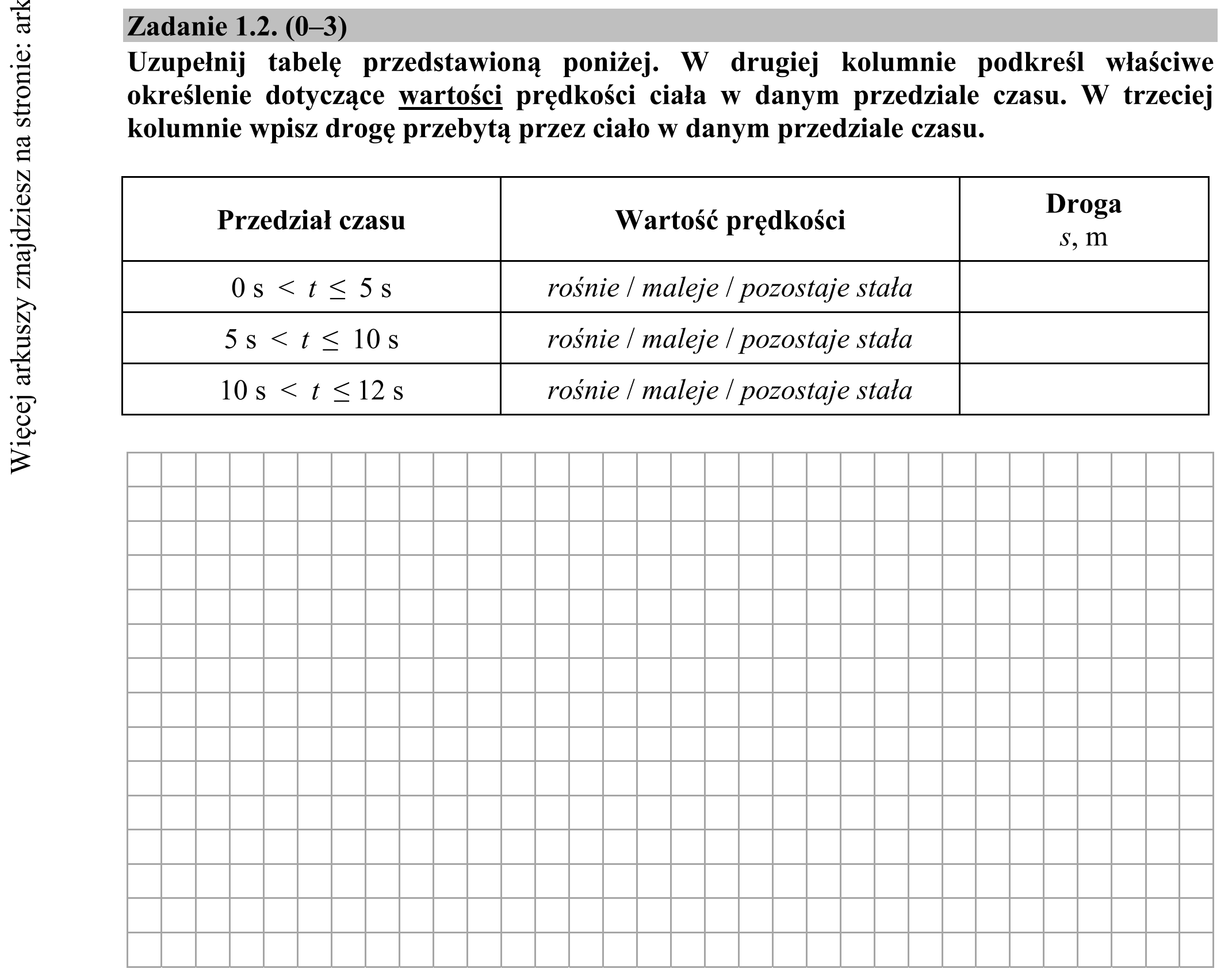 Matura dodatkowa, czerwiec 2019, zadanie 1.2