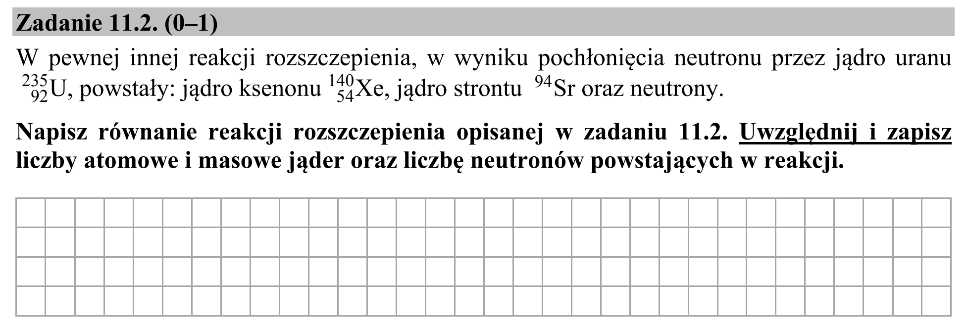 Matura dodatkowa, czerwiec 2019, zadanie 11.2