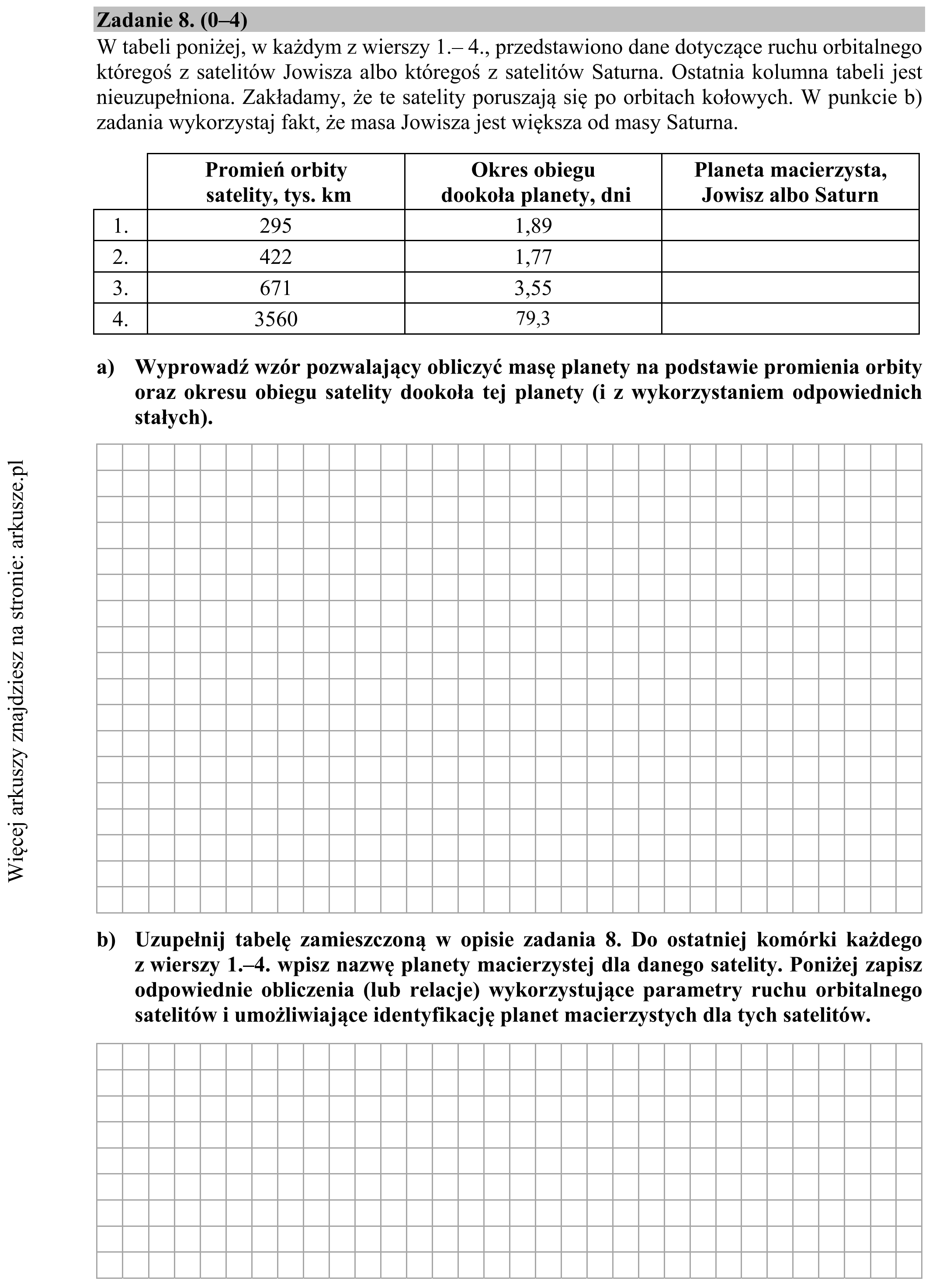 Matura dodatkowa, czerwiec 2019, zadanie 8
