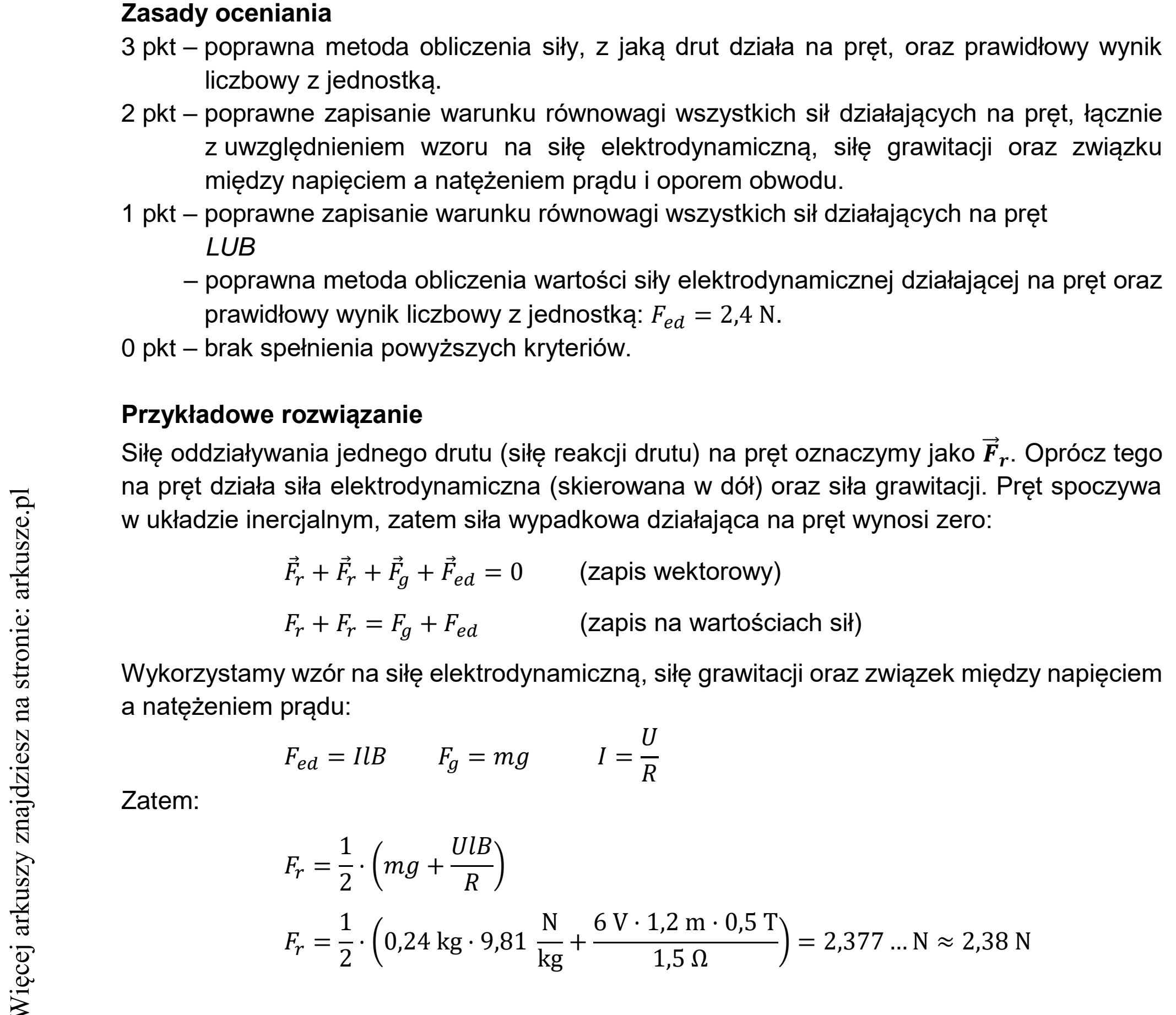 Matura dodatkowa, czerwiec 2021, odpowiedź do zadania 9.2