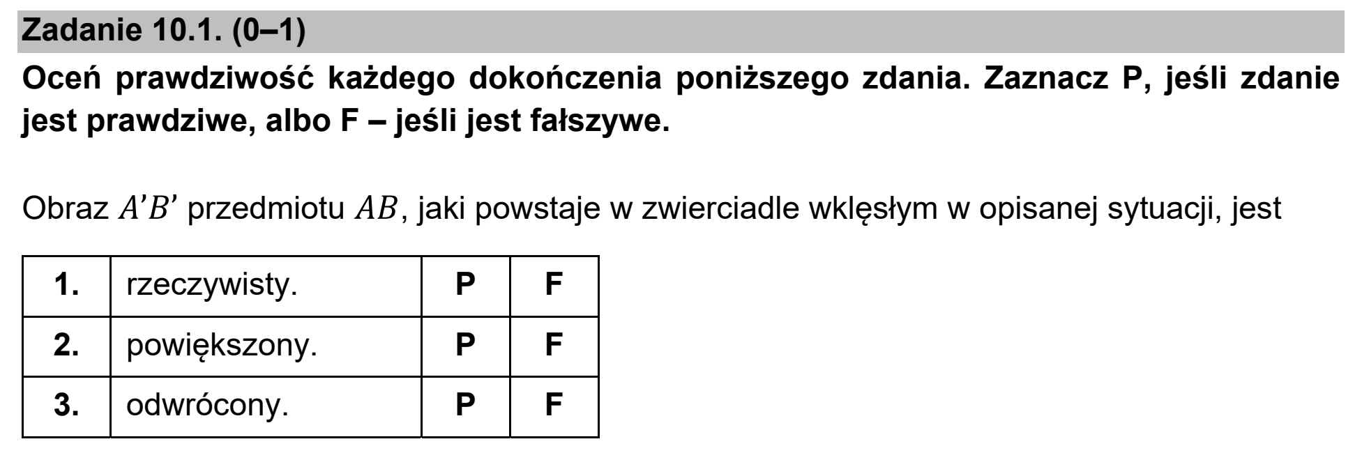 Matura dodatkowa, czerwiec 2021, zadanie 10.1
