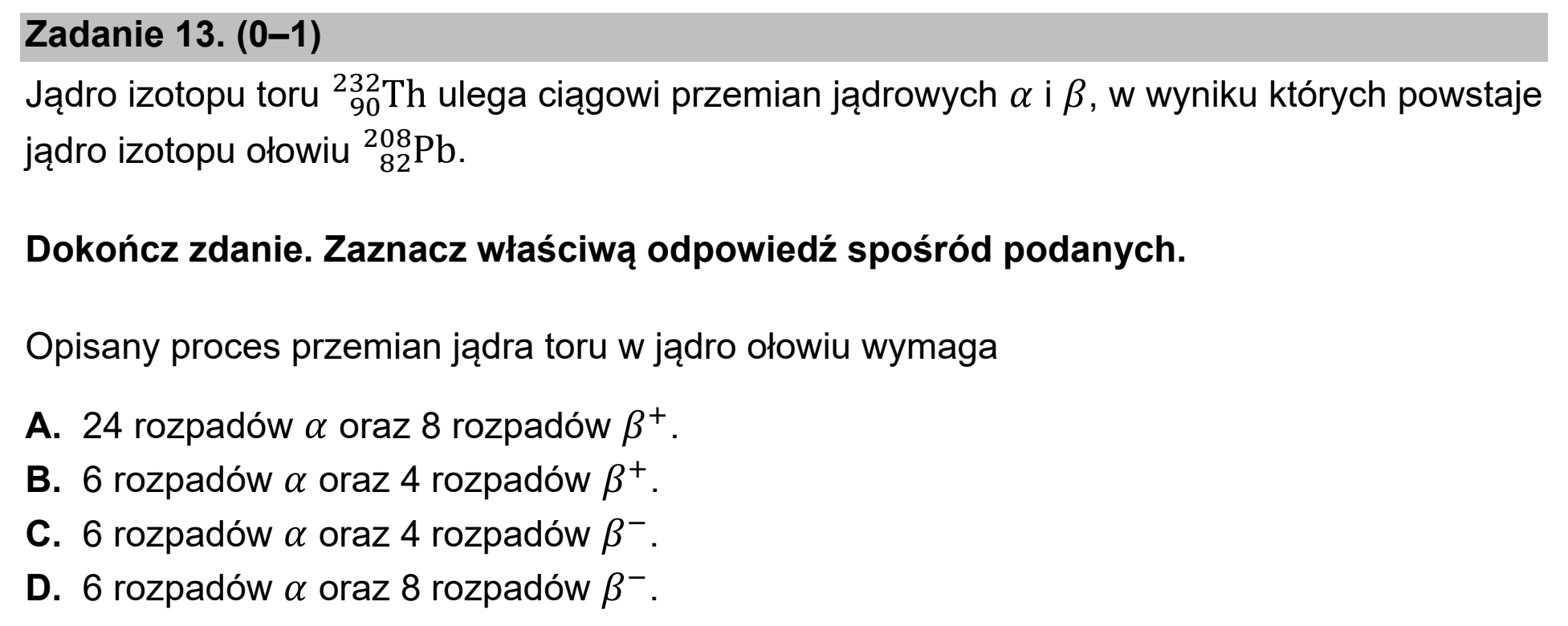 Matura dodatkowa, czerwiec 2021, podgląd zadania 13