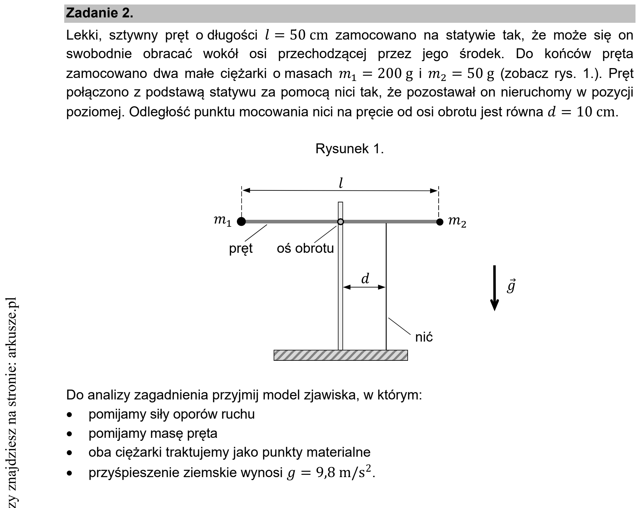 Matura dodatkowa, czerwiec 2021, wstęp zadania 2