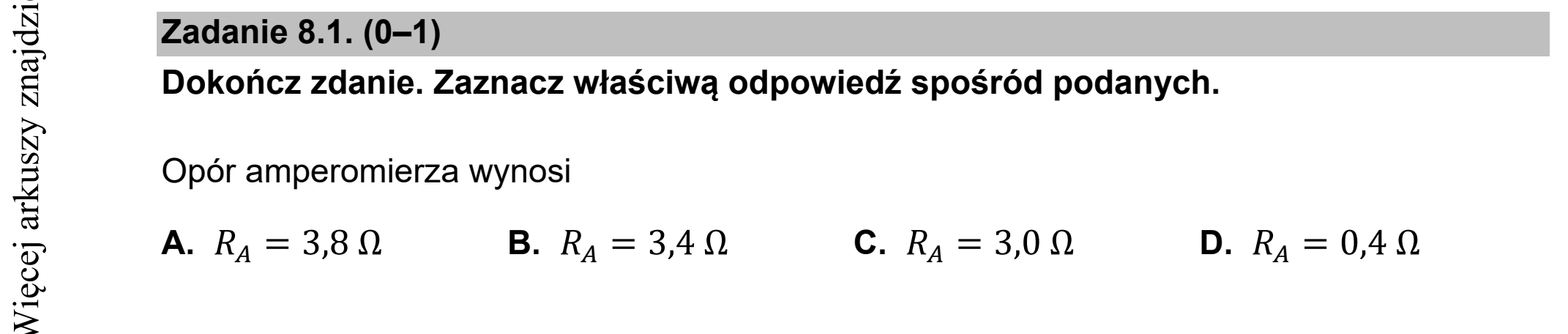 Matura dodatkowa, czerwiec 2021, zadanie 8.1