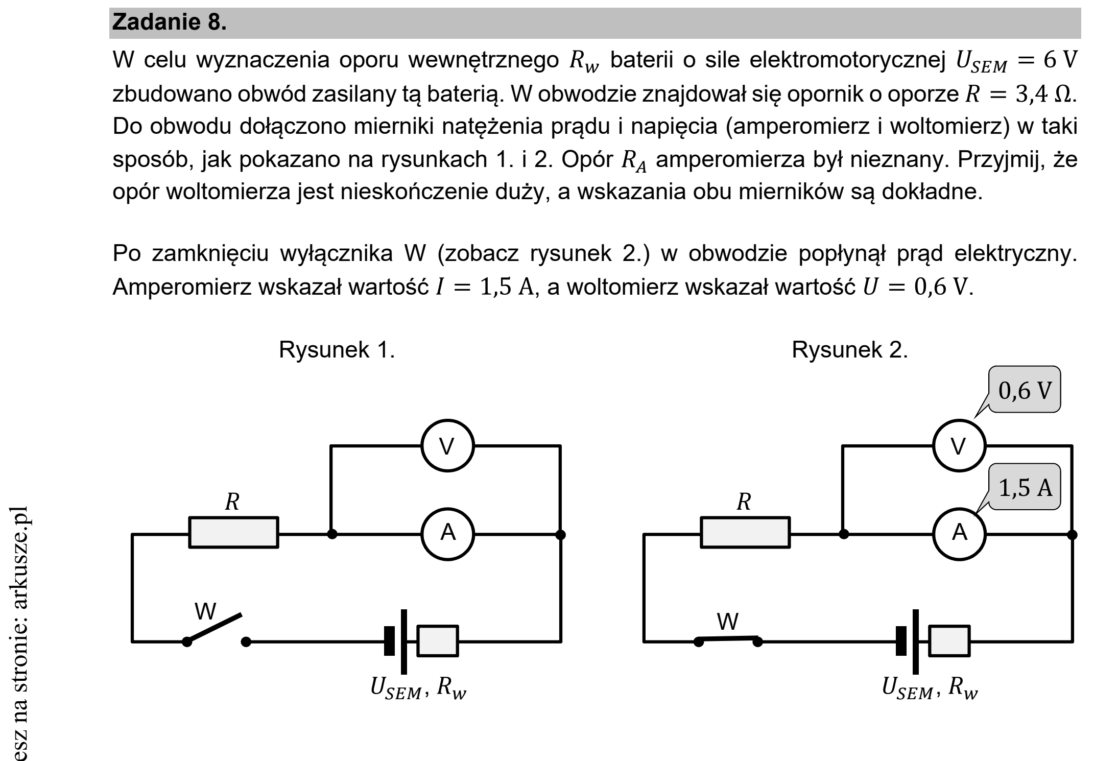 Matura dodatkowa, czerwiec 2021, wstęp zadania 8