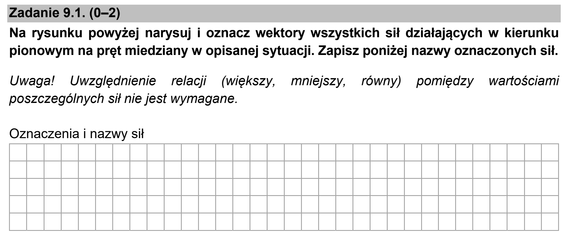 Matura dodatkowa, czerwiec 2021, zadanie 9.1