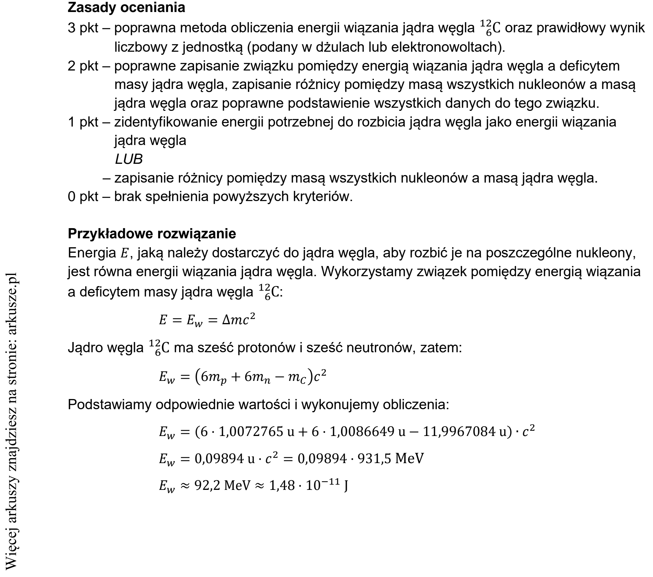 Matura dodatkowa, czerwiec 2022, odpowiedź do zadania 10.3