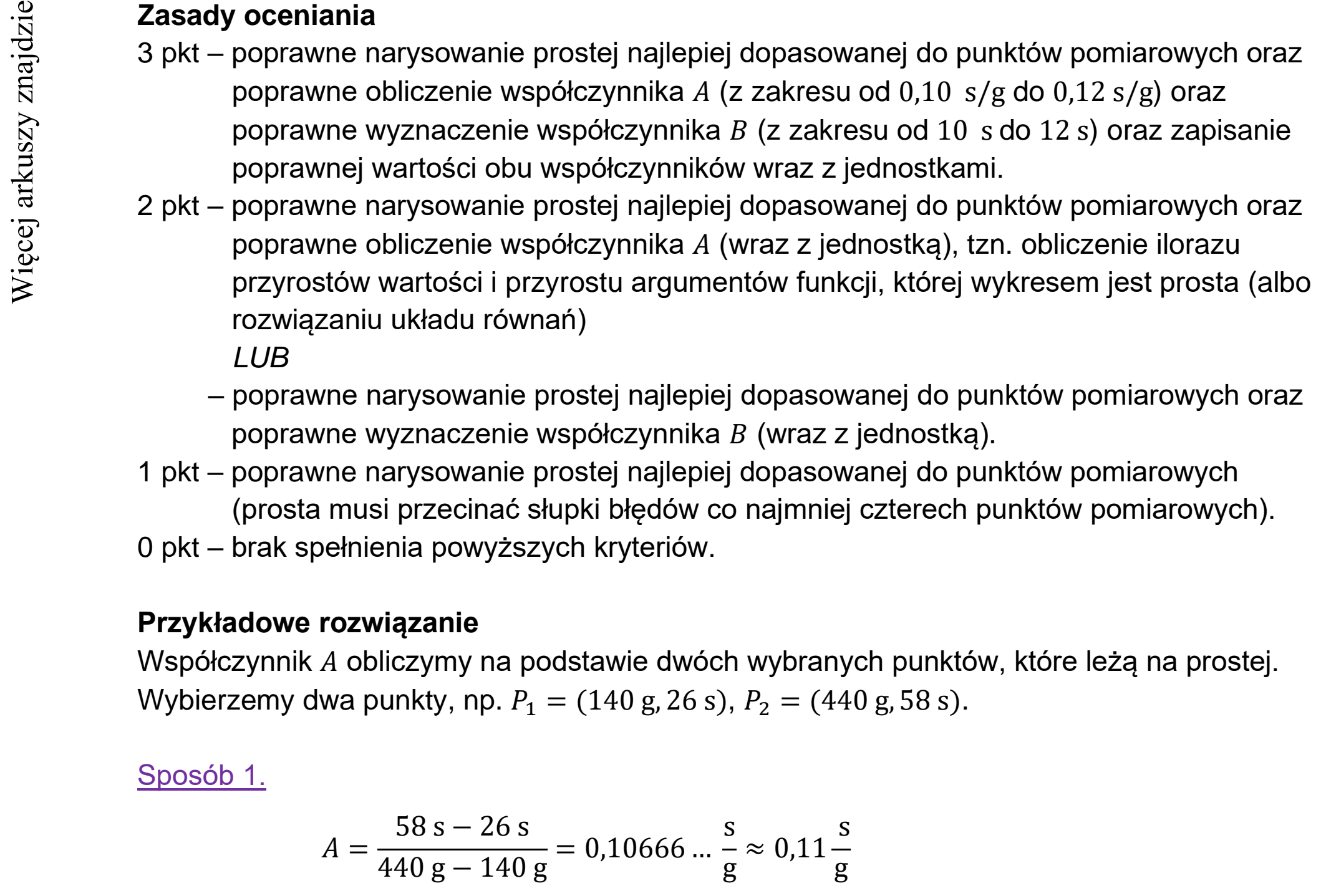 Matura dodatkowa, czerwiec 2022, odpowiedź do zadania 6.1